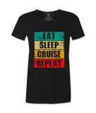 Eat Sleep Cruise Repeat  - T-shirt