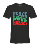 Peace Love  Horses - T-shirt