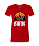 Easily Distracted By Birds - Female Tshirt