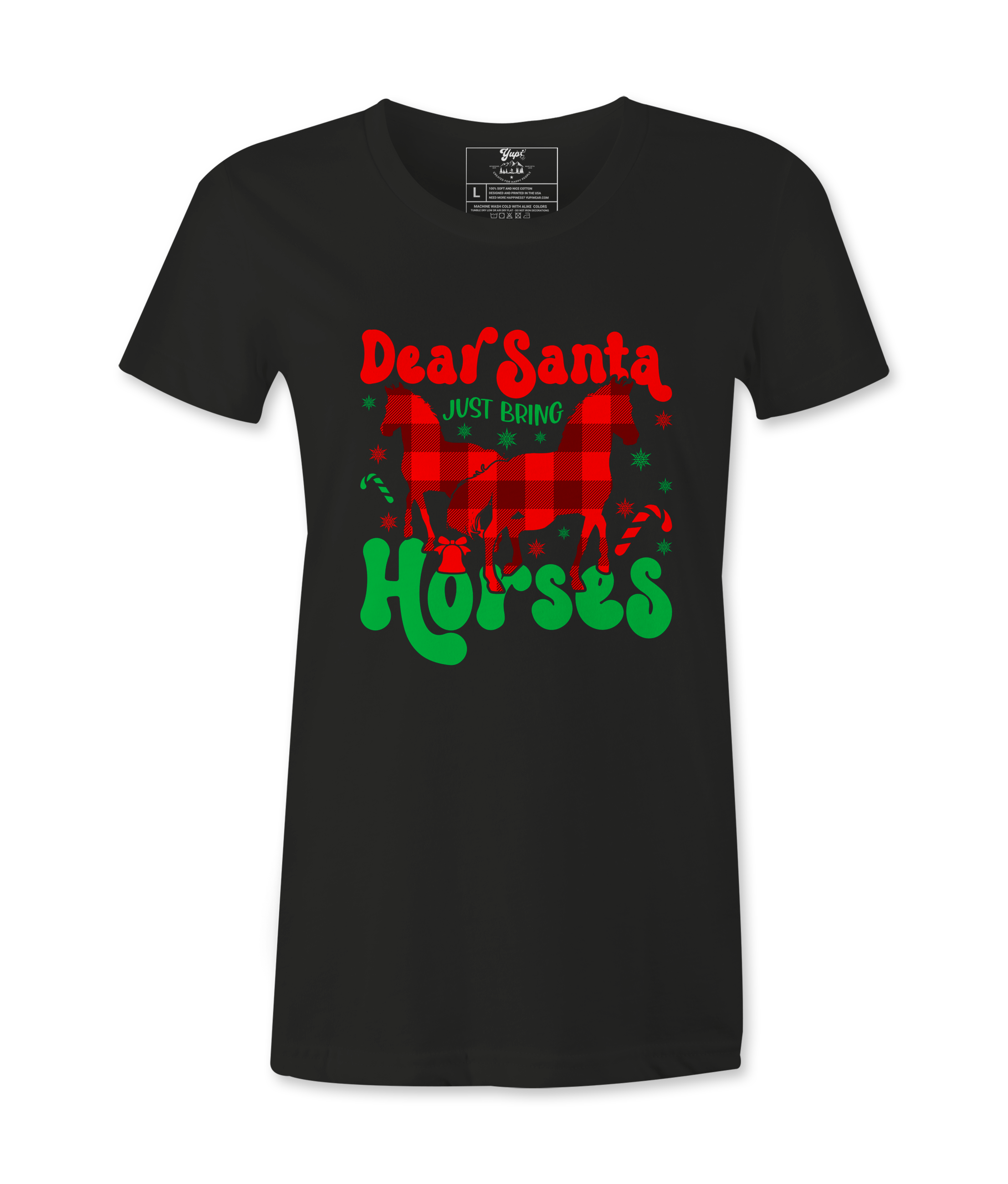 Dear Santa Just Bring  Horses - T-shirt