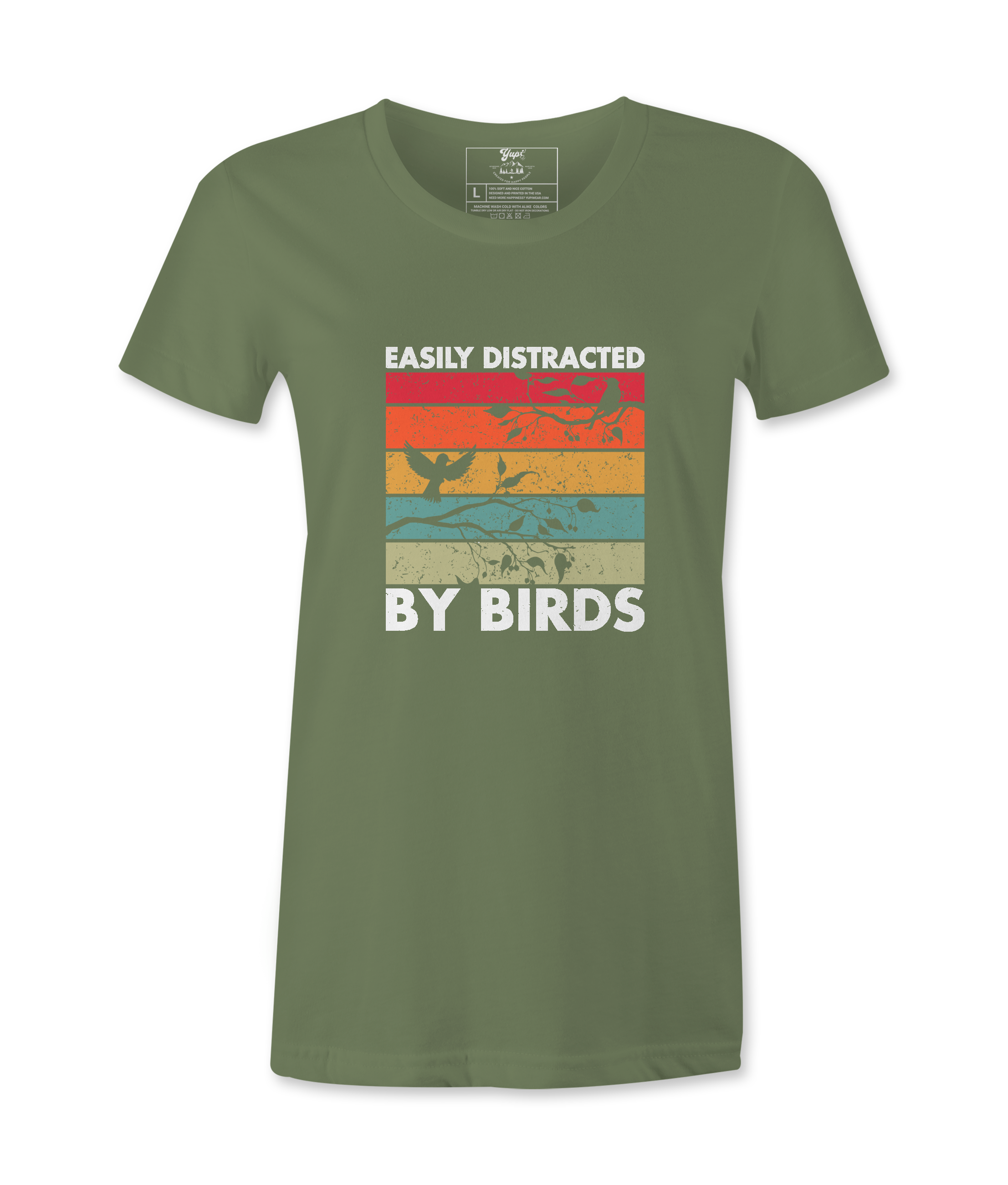 Easily Distracted By Birds - Female  Tshirt