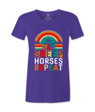 Eat Sleep Horses Repeat. - T-shirt