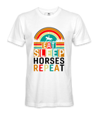 Eat Sleep Horses Repeat. - T-shirt