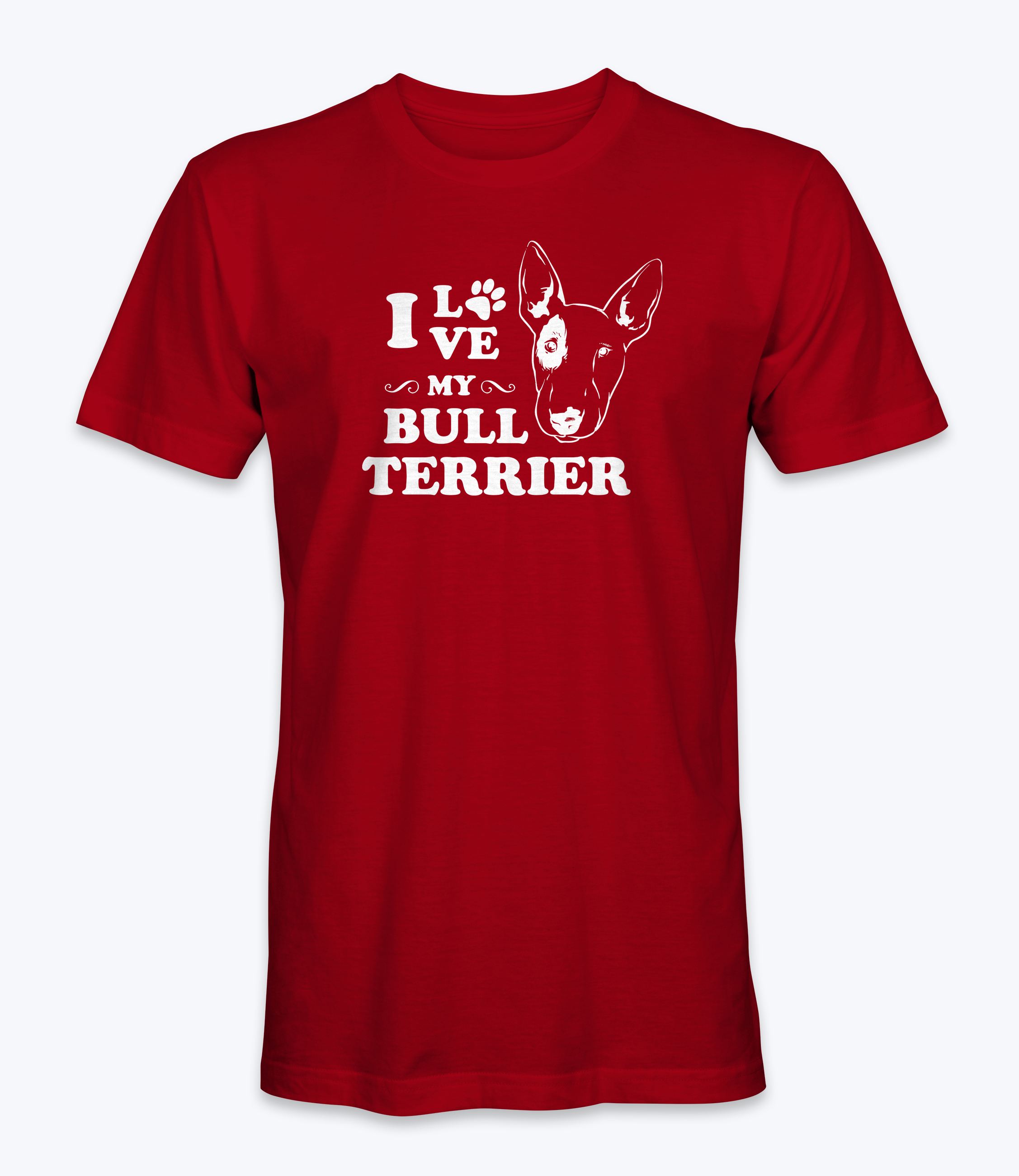 I Love My Bull Terrier  T-Shirt