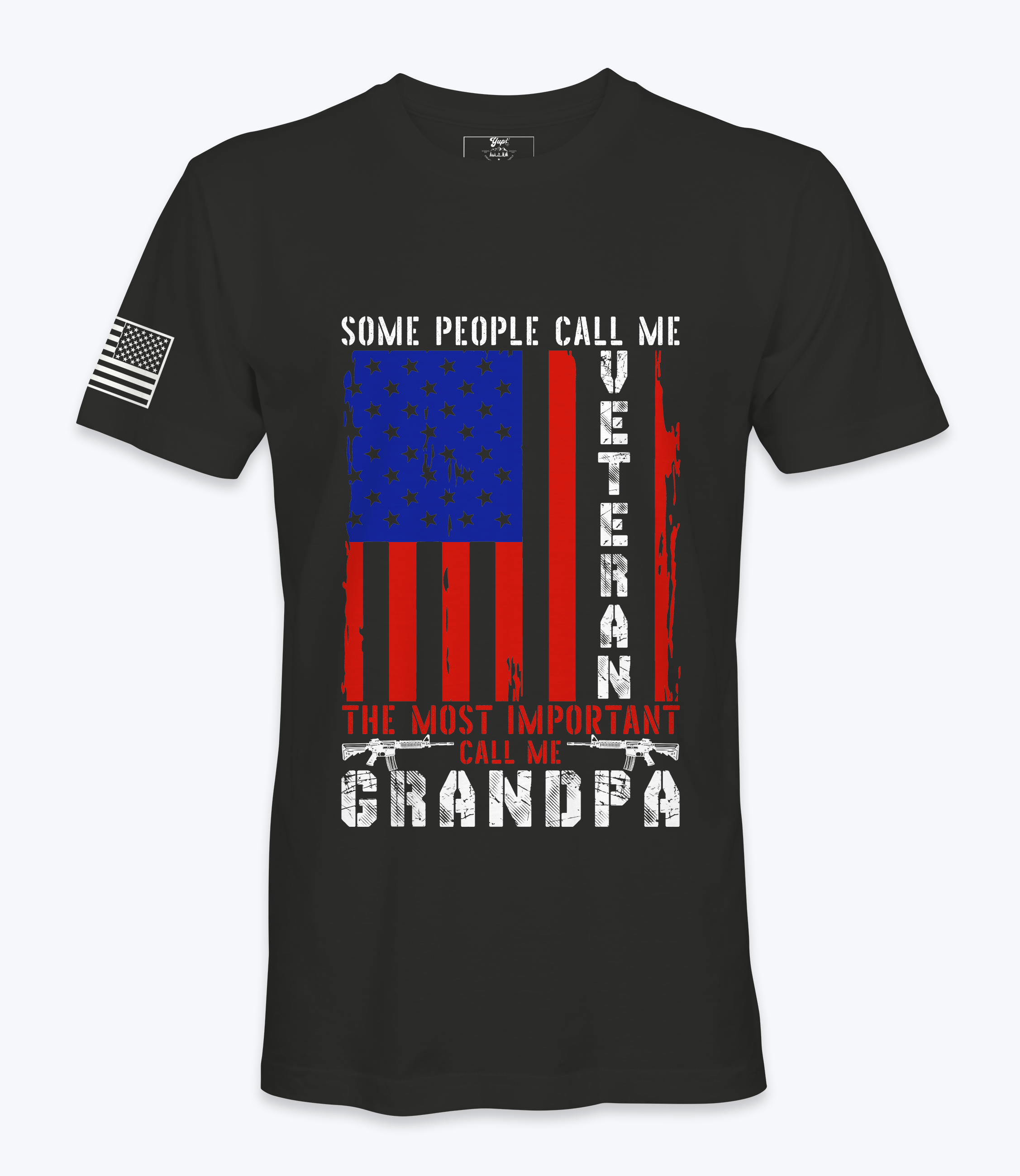 Some People Call Me Veteran..Grandpa -  T-Shirt