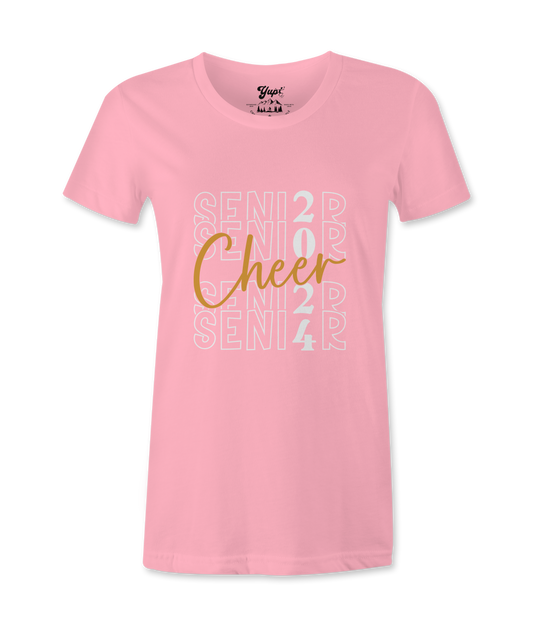 Cheer  Senior  2024 Female t-shirt