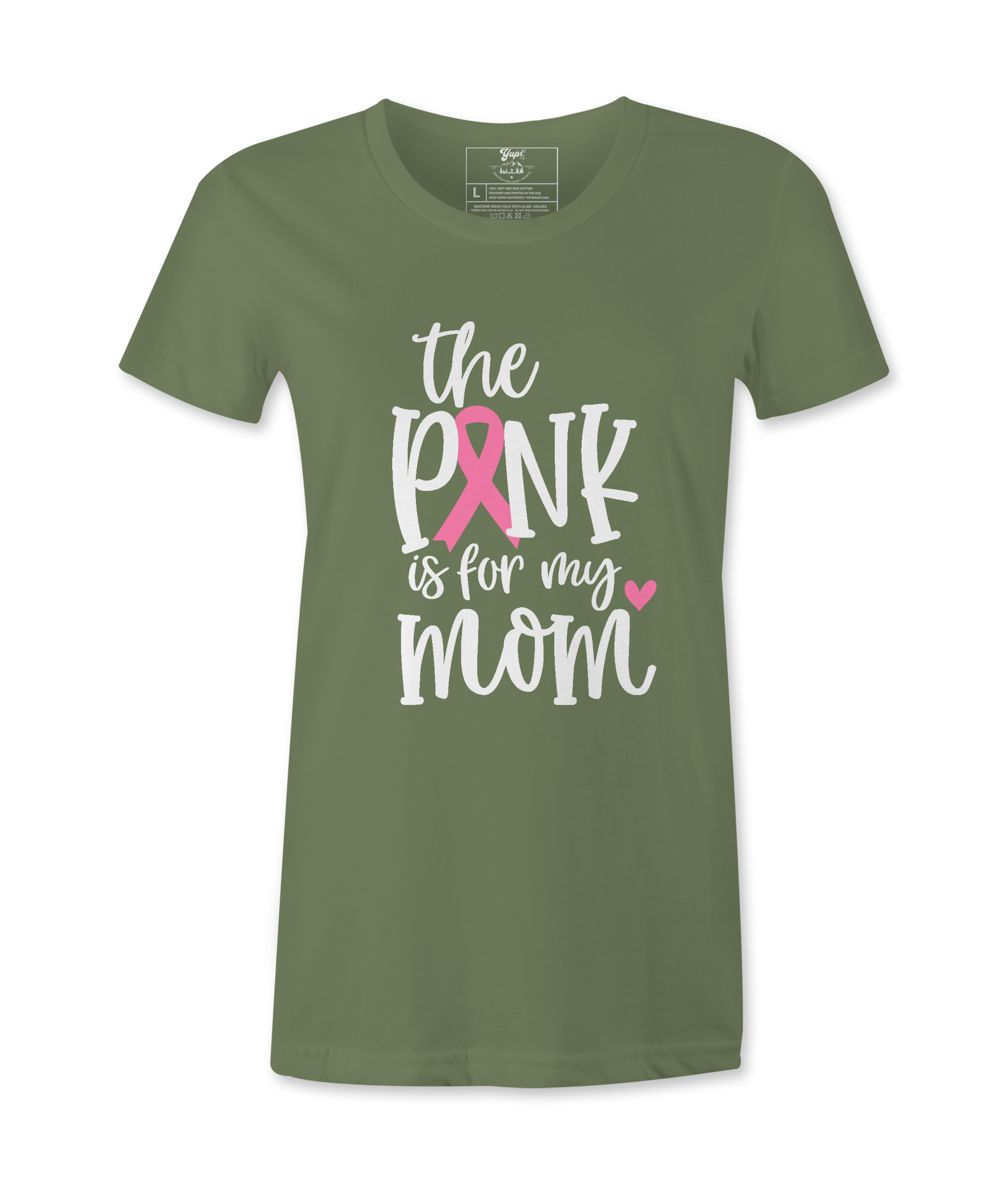 The Pink Is For My Mom - T-shirt