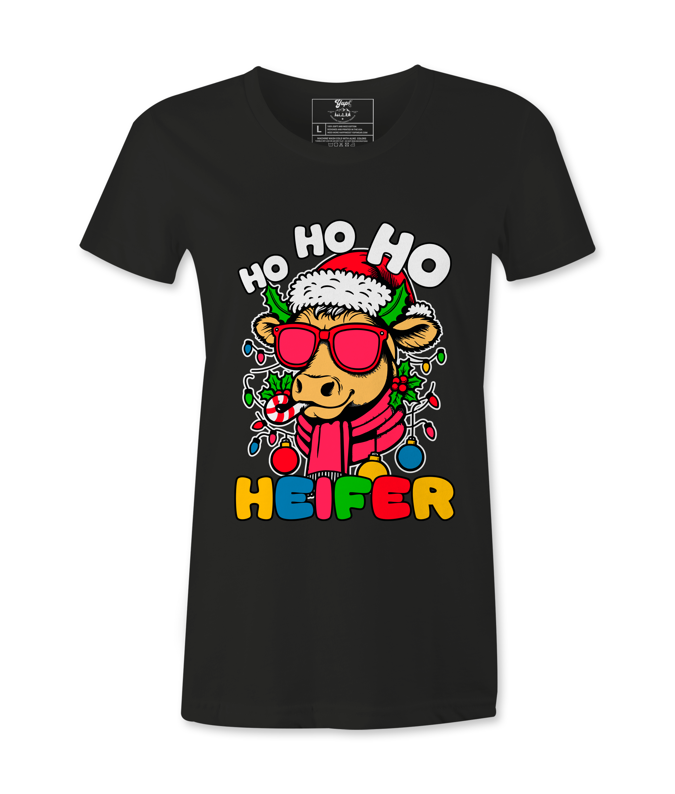 Ho Ho Ho  Heifer  - T-Shirt