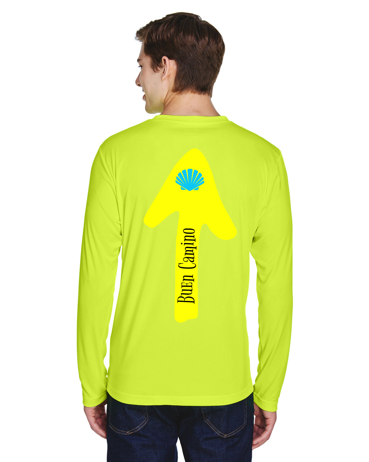 Buen Camino  (Back) Performance Long Sleeve Shirt