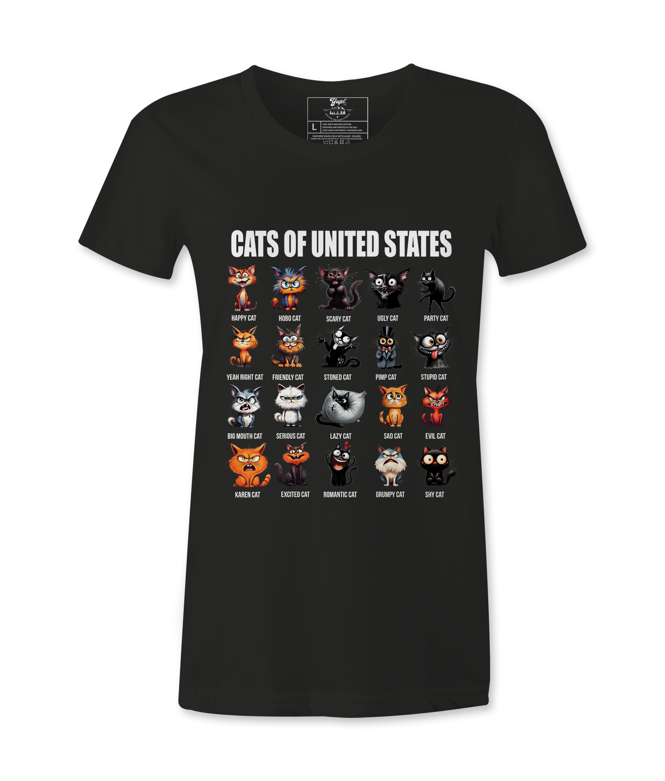 Cats of USA - T-shirt