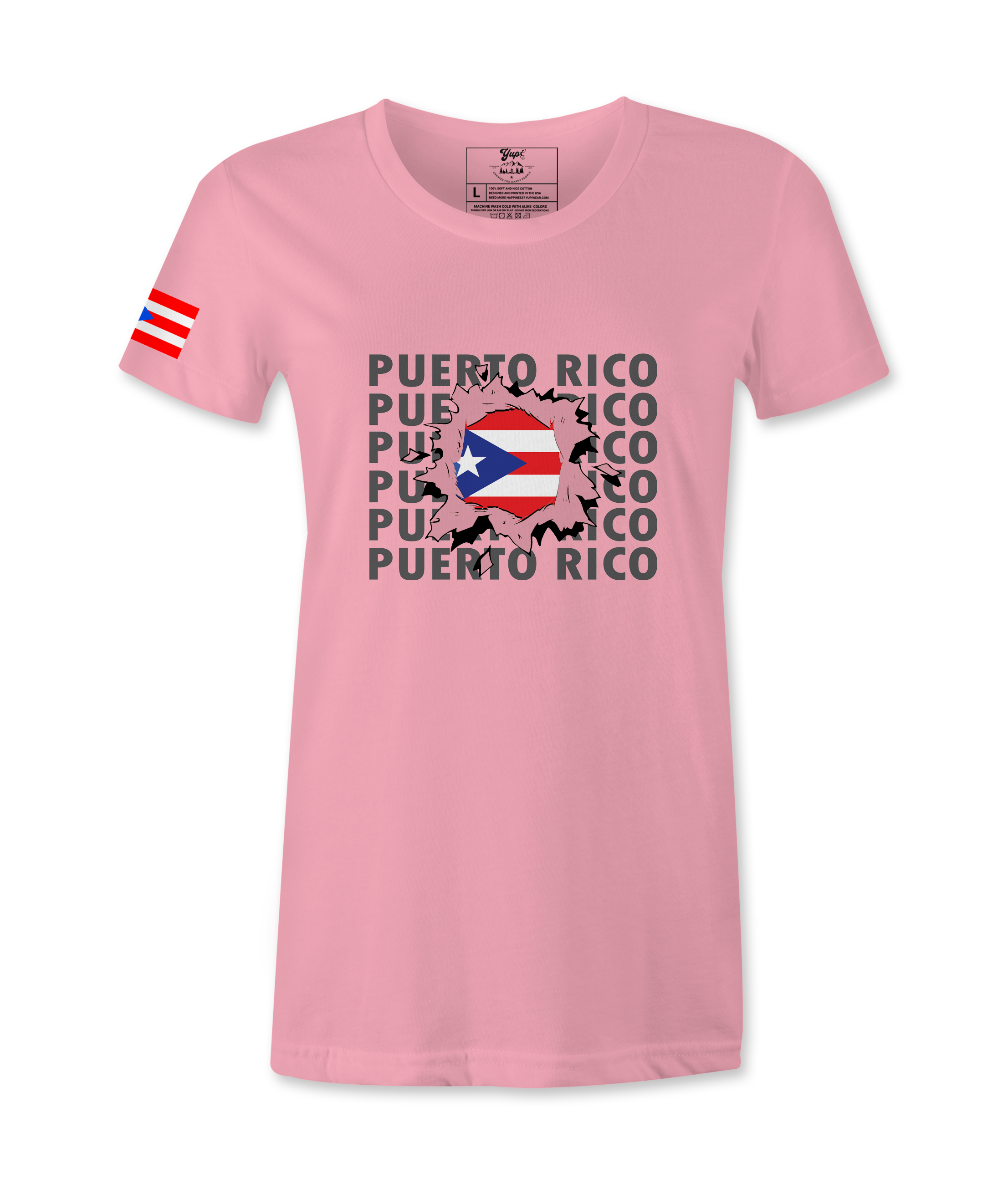 Puerto Rico Flag Female T-shirt