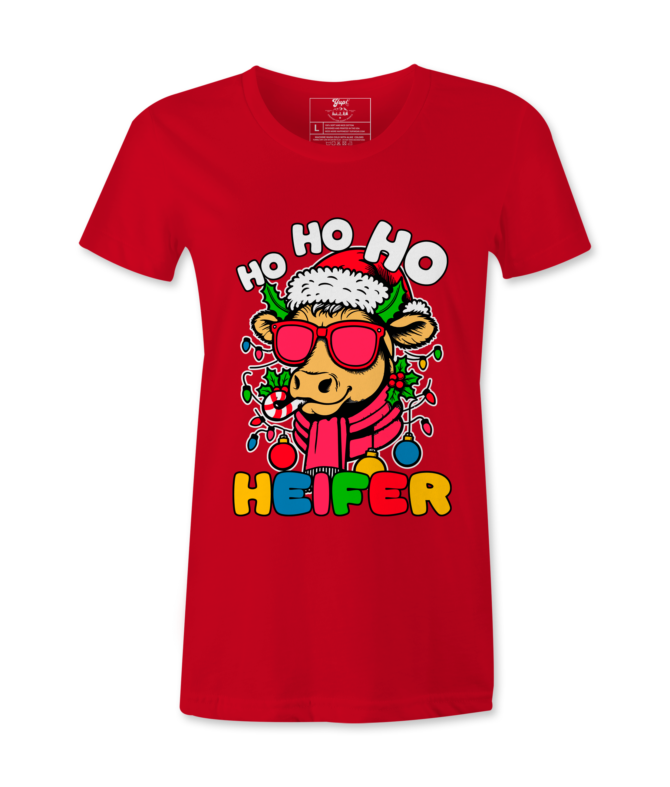 Ho Ho Ho  Heifer  - T-Shirt