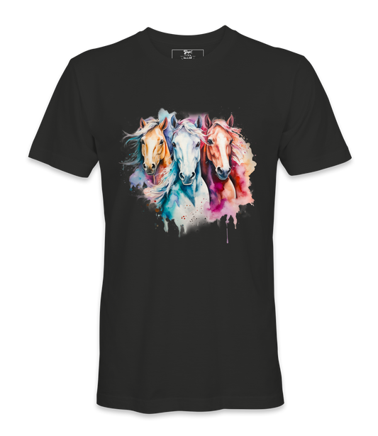 3 Horses - T-shirt