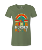 Eat Sleep Horses Repeat. - T-shirt