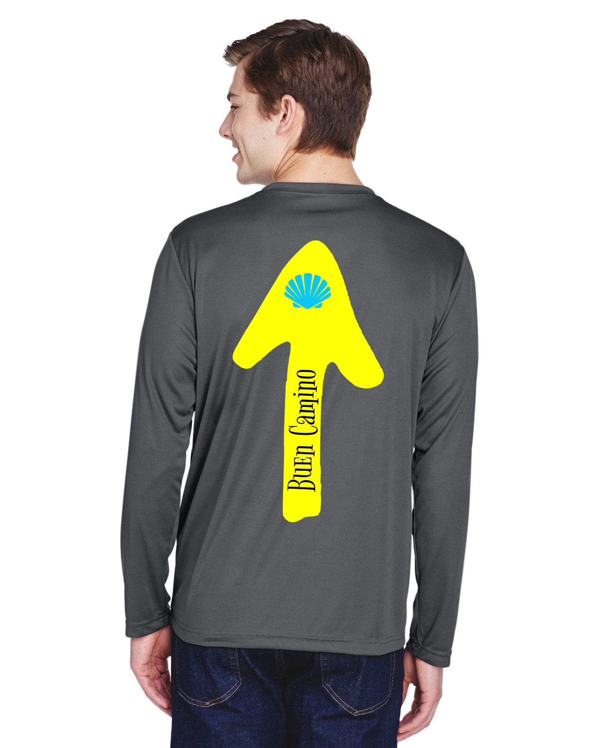 Buen Camino  (Back) Performance Long Sleeve Shirt