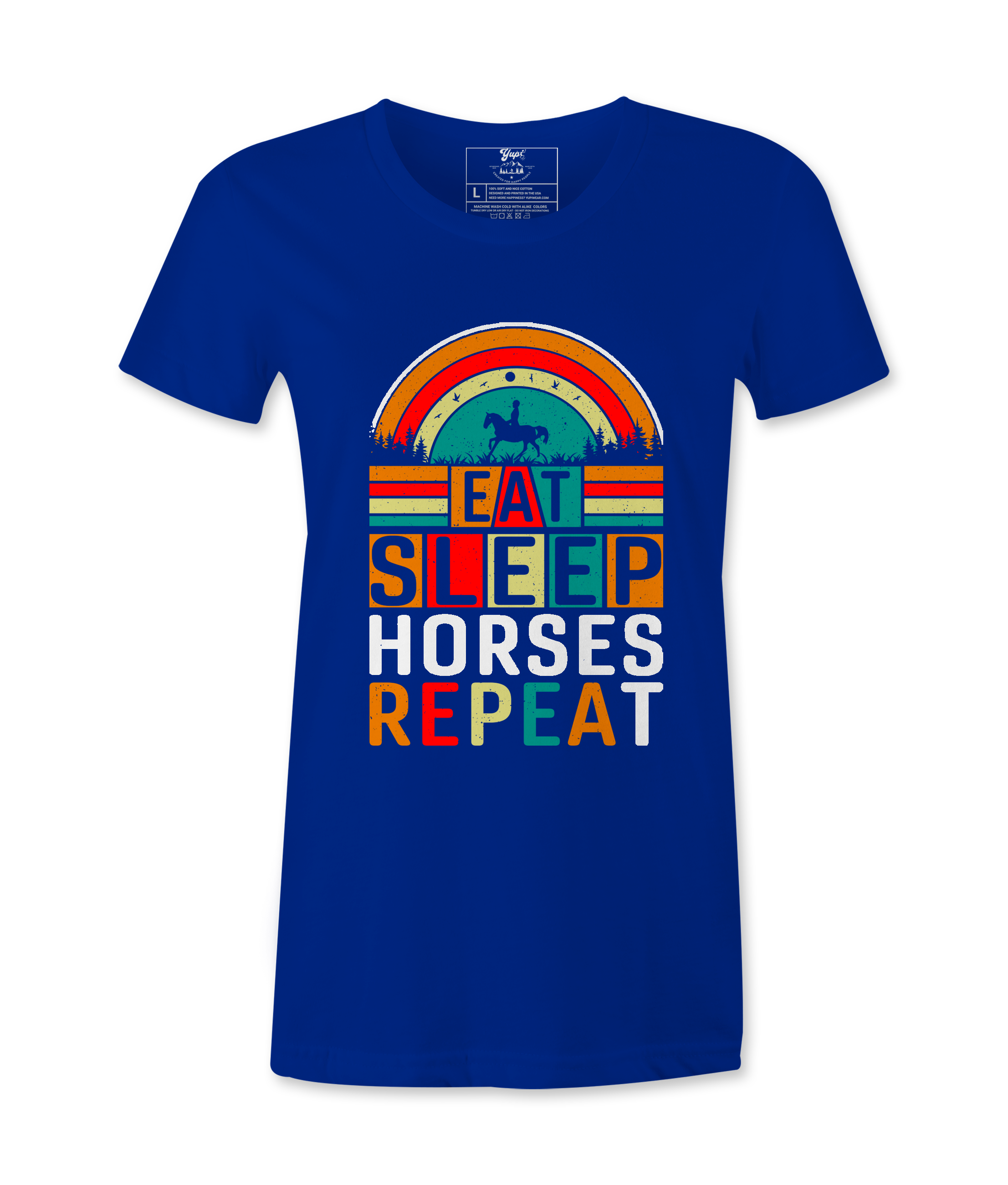 Eat Sleep Horses Repeat. - T-shirt