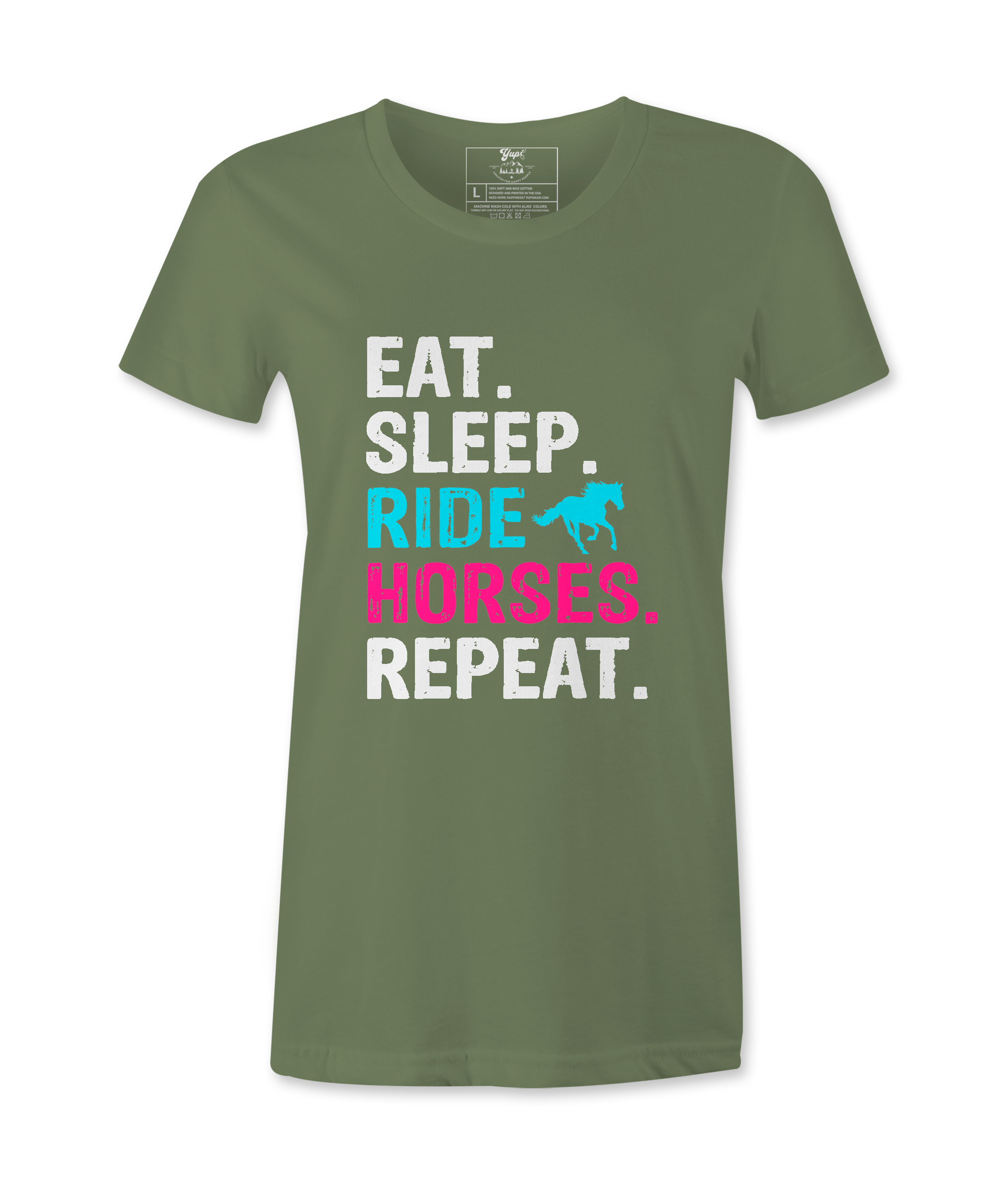 Eat Sleep Ride Horses Repeat - T-shirt