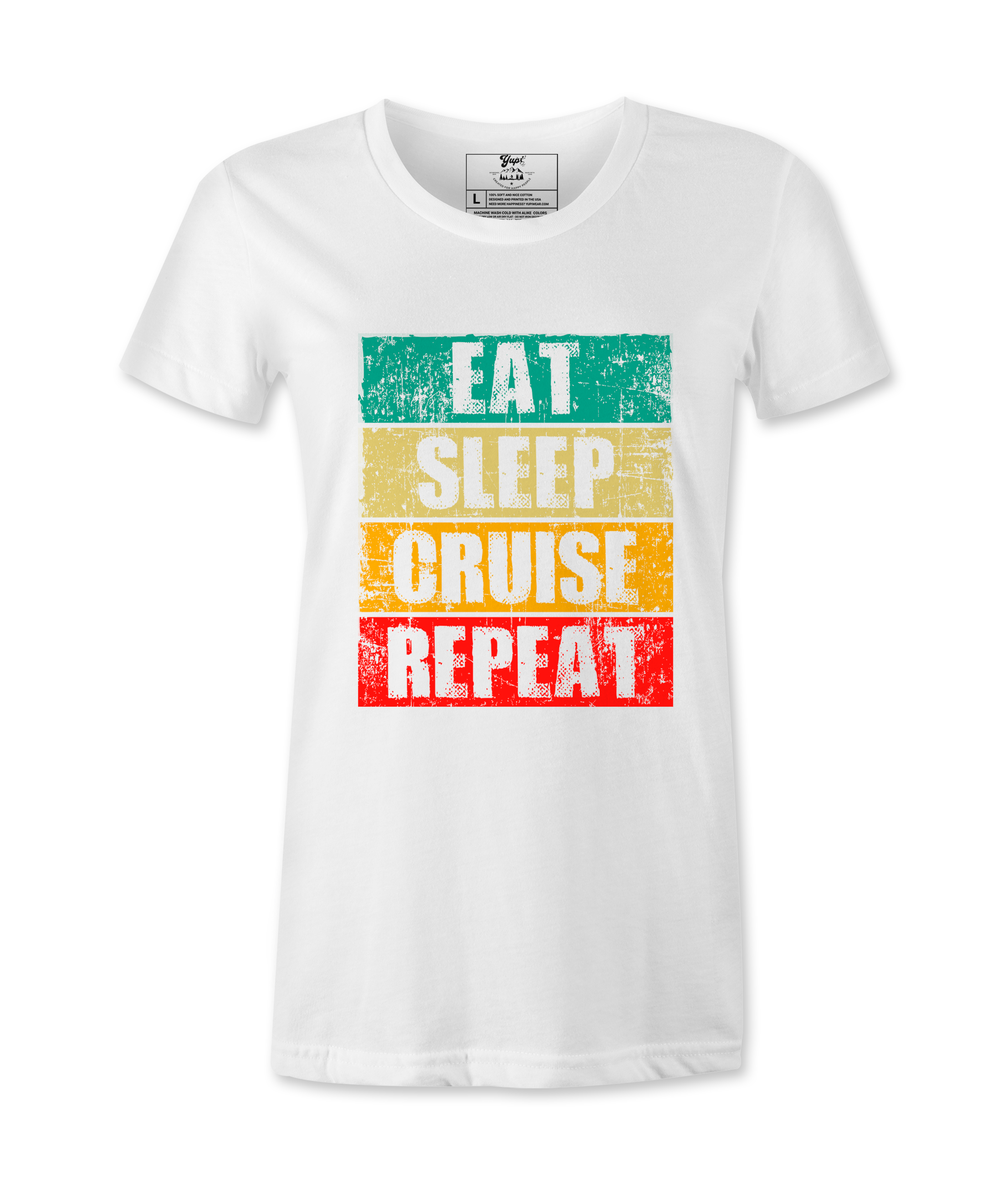 Eat Sleep Cruise Repeat  - T-shirt