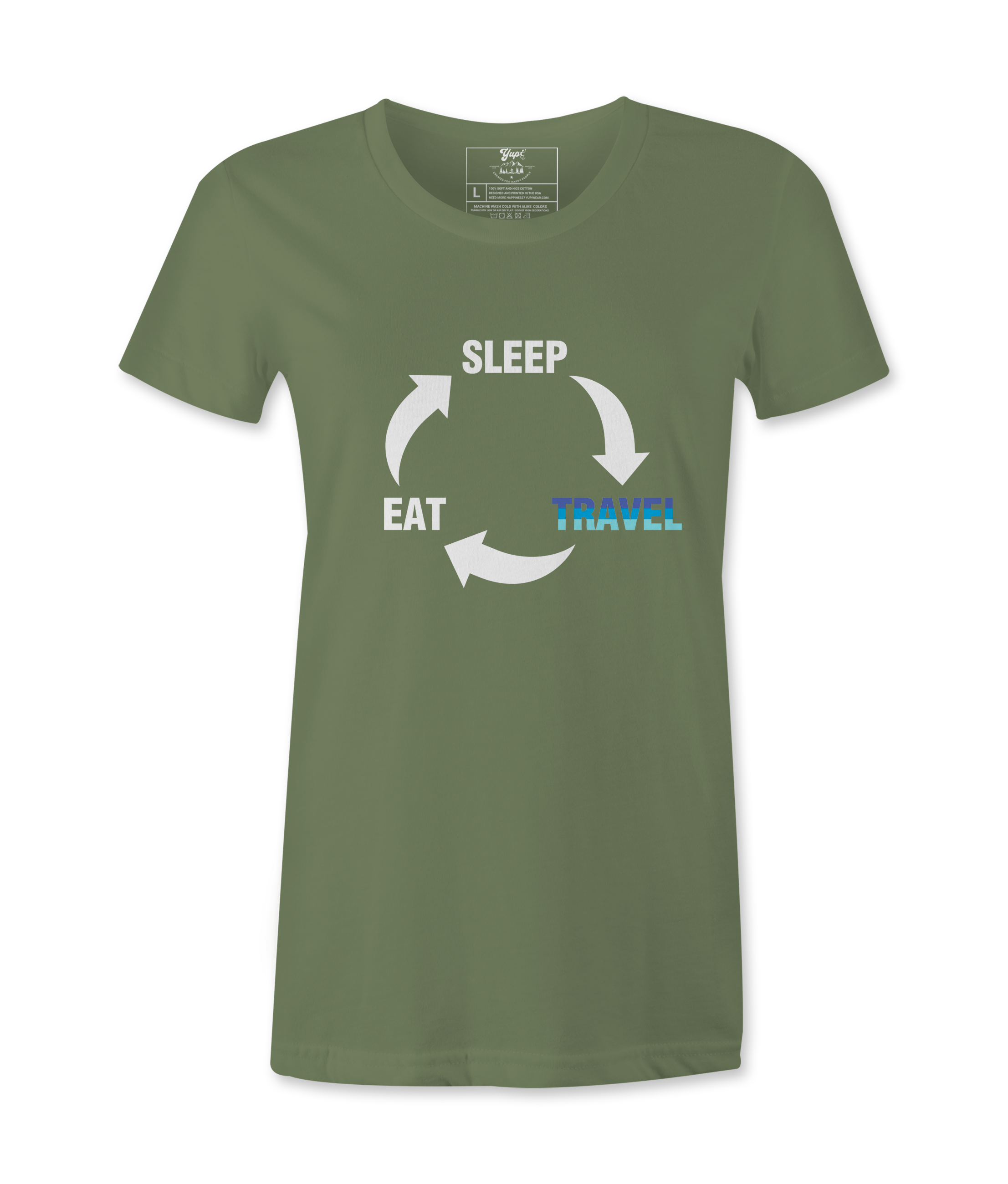 Eat Sleep Travel - T-shirt