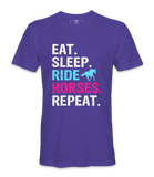 Eat Sleep Ride Horses Repeat - T-shirt