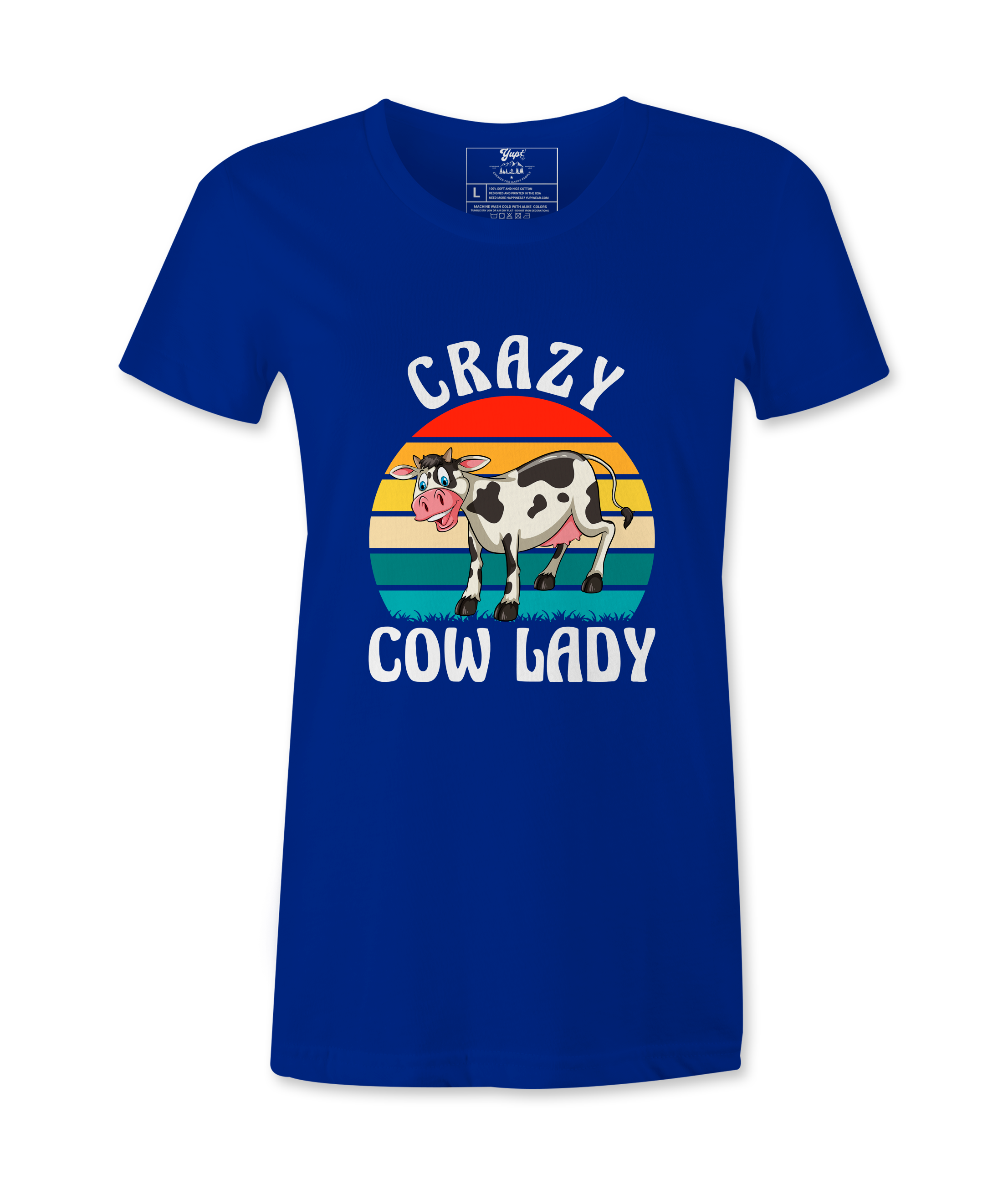 Crazy Cow Lady  - T-Shirt