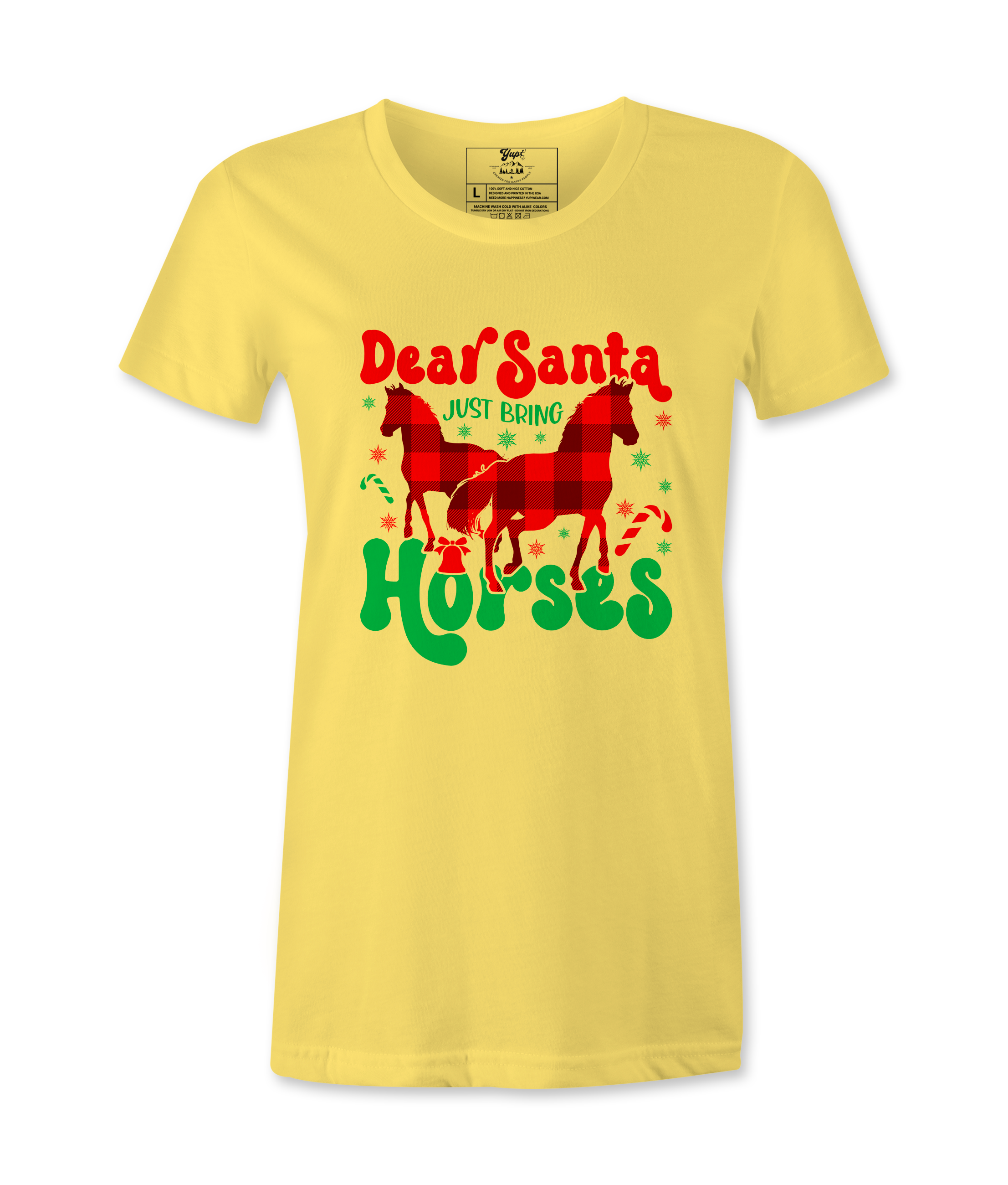 Dear Santa Just Bring  Horses - T-shirt