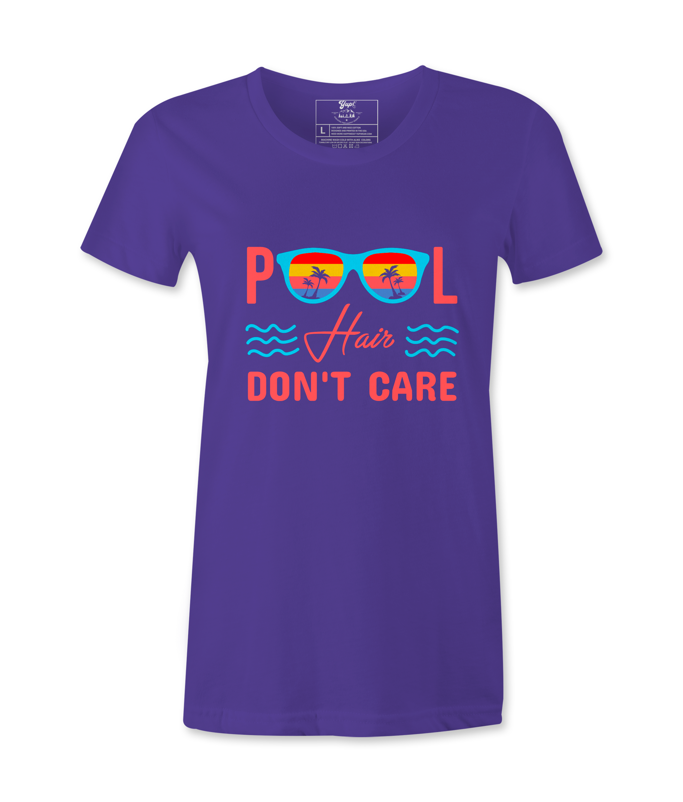 Pool Hair Don't Care - T-shirt