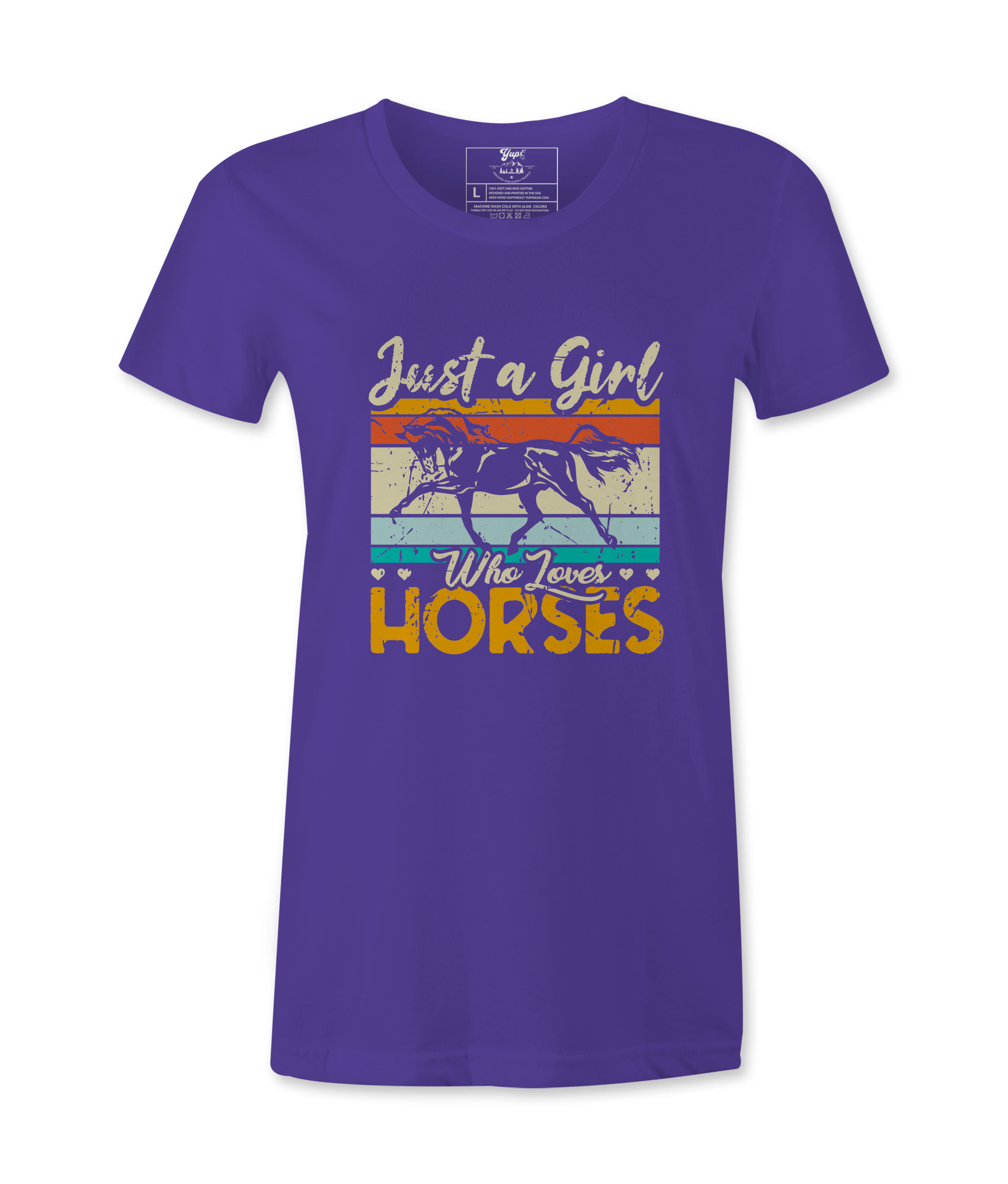 Just A Girl Who Loves Horses - T-Shirt