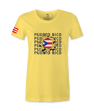 Puerto Rico Flag Female T-shirt