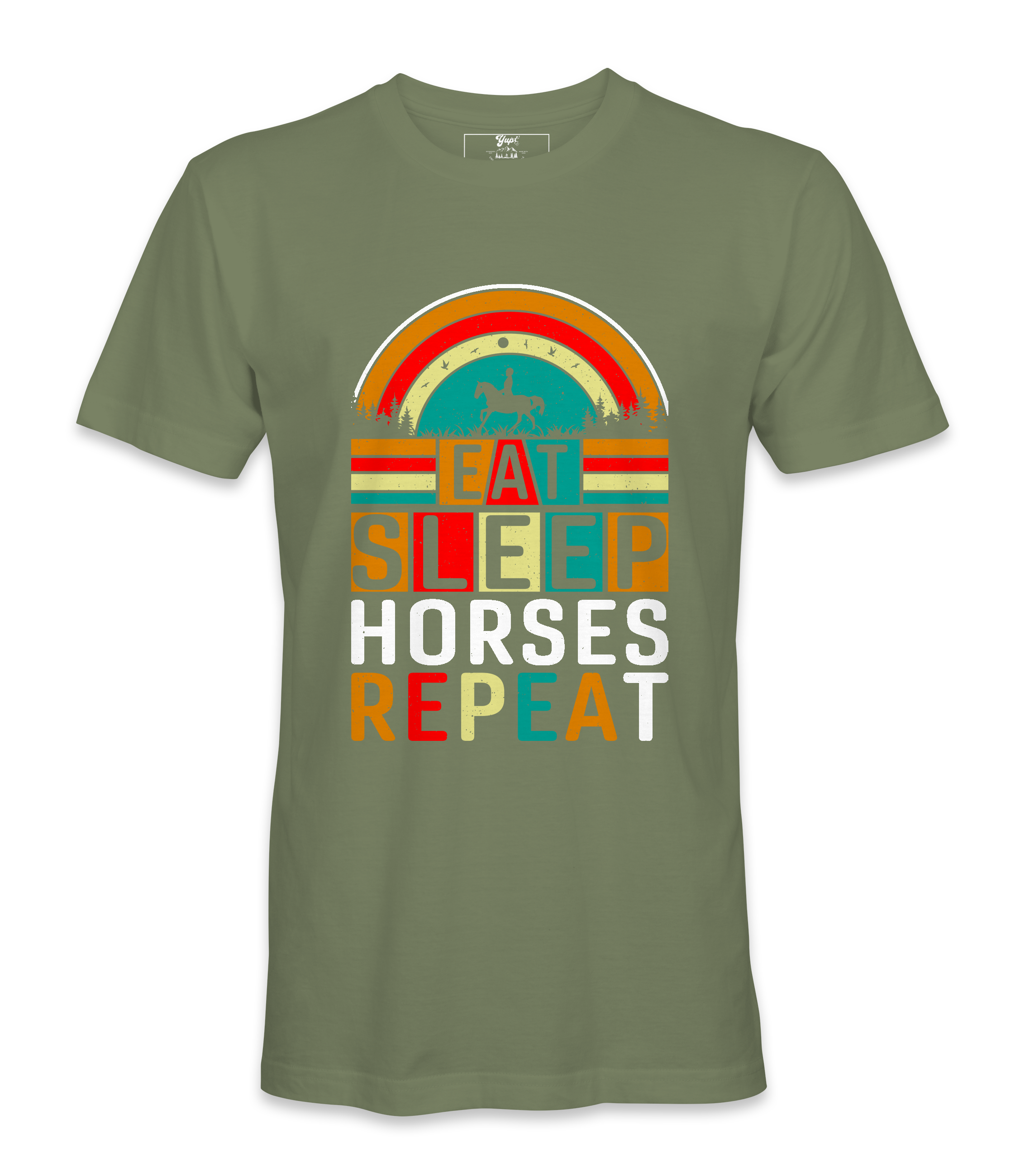 Eat Sleep Horses Repeat. - T-shirt