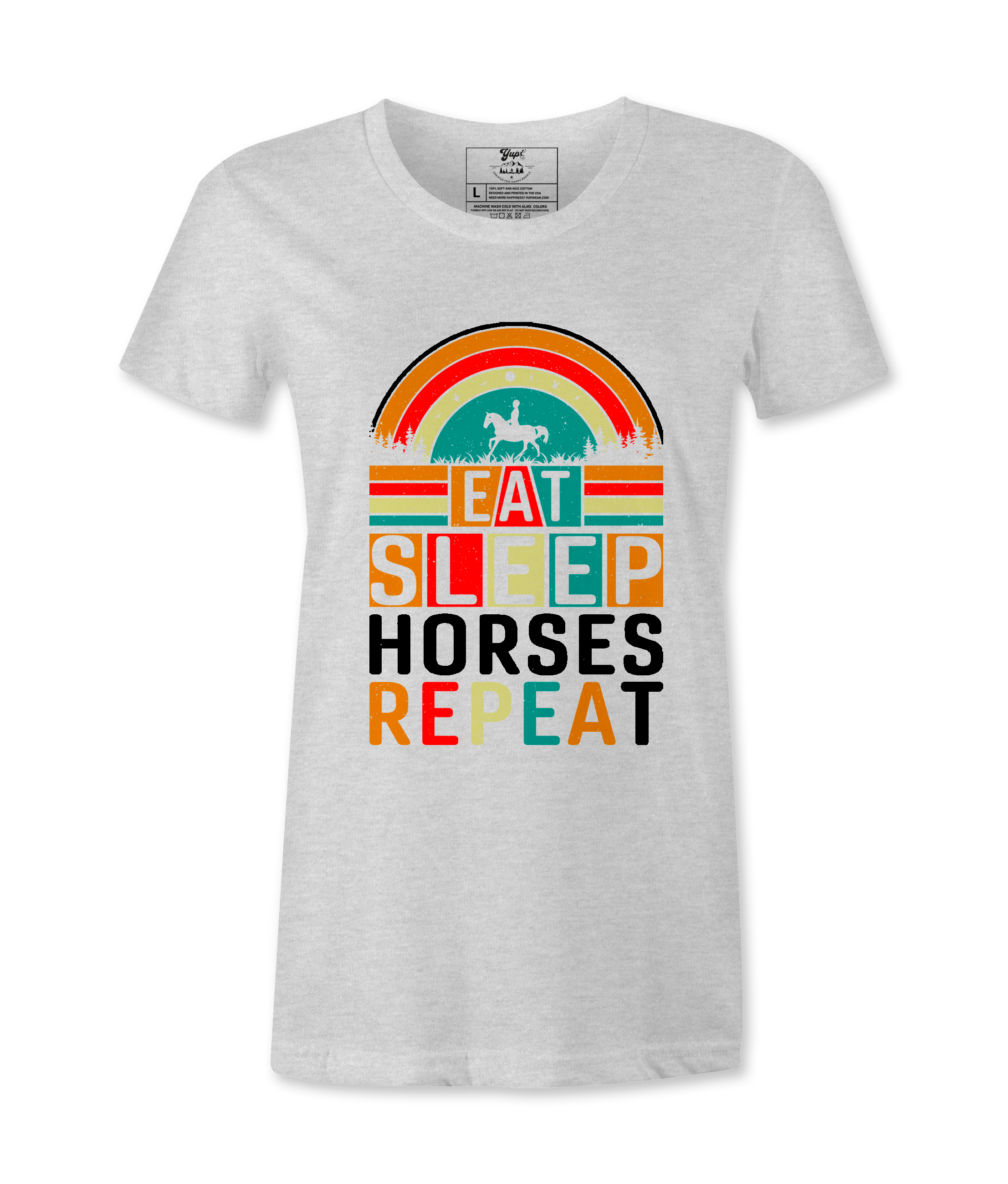 Eat Sleep Horses Repeat. - T-shirt