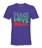 Peace Love  Horses - T-shirt