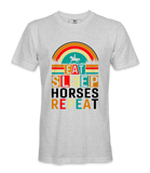 Eat Sleep Horses Repeat. - T-shirt