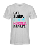 Eat Sleep Ride Horses Repeat - T-shirt