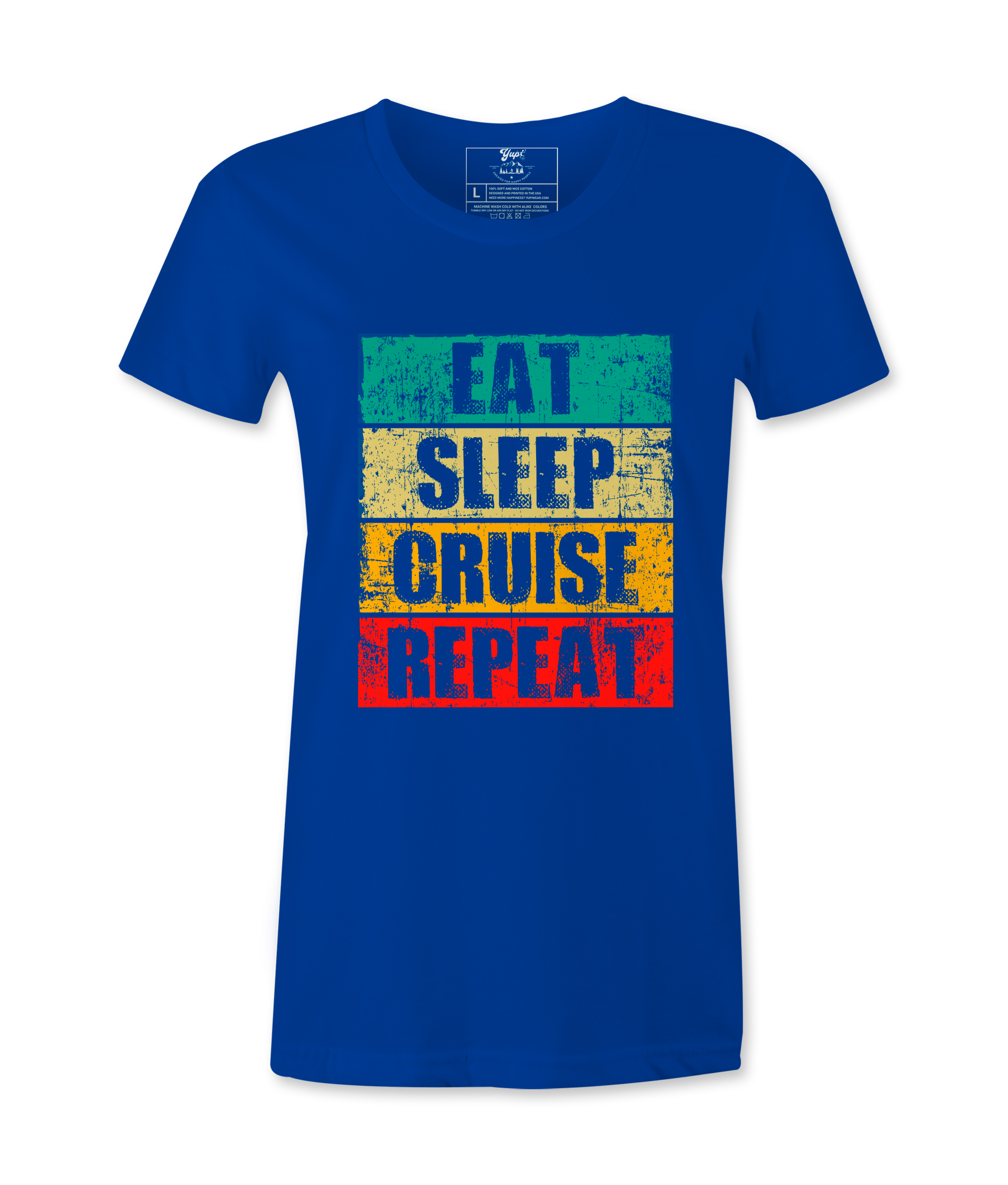 Eat Sleep Cruise Repeat  - T-shirt