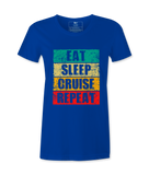 Eat Sleep Cruise Repeat  - T-shirt