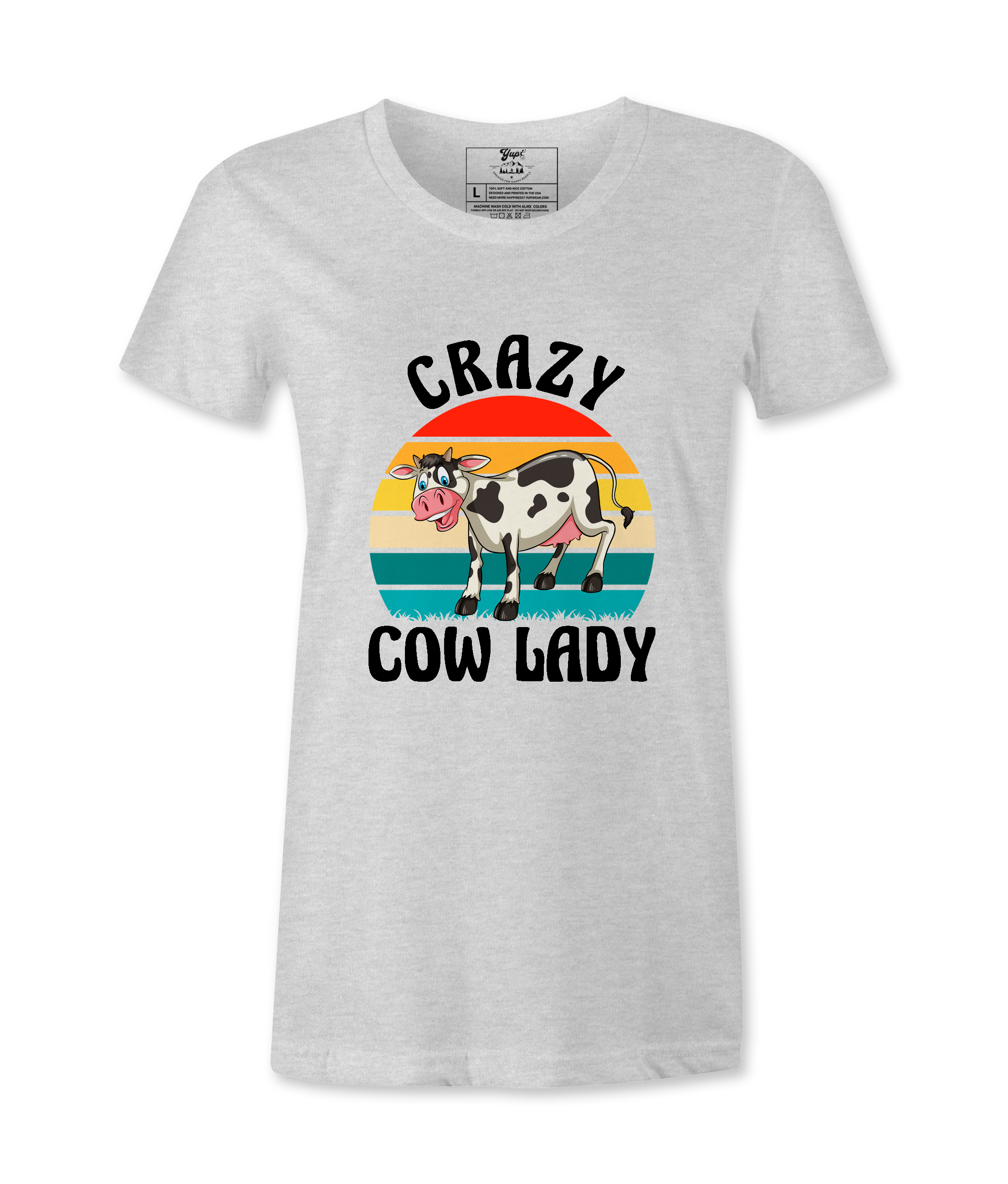 Crazy Cow Lady  - T-Shirt