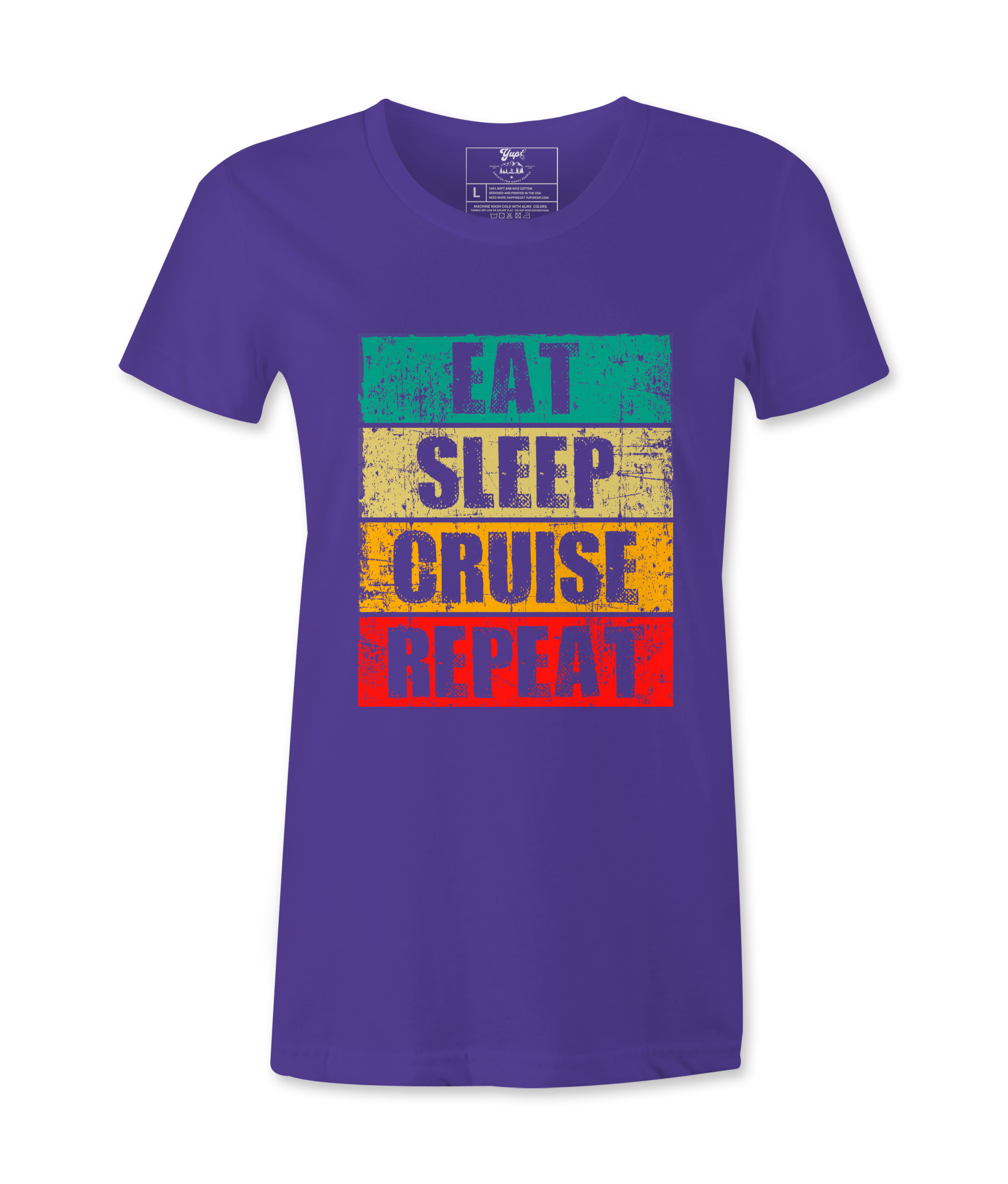 Eat Sleep Cruise Repeat  - T-shirt