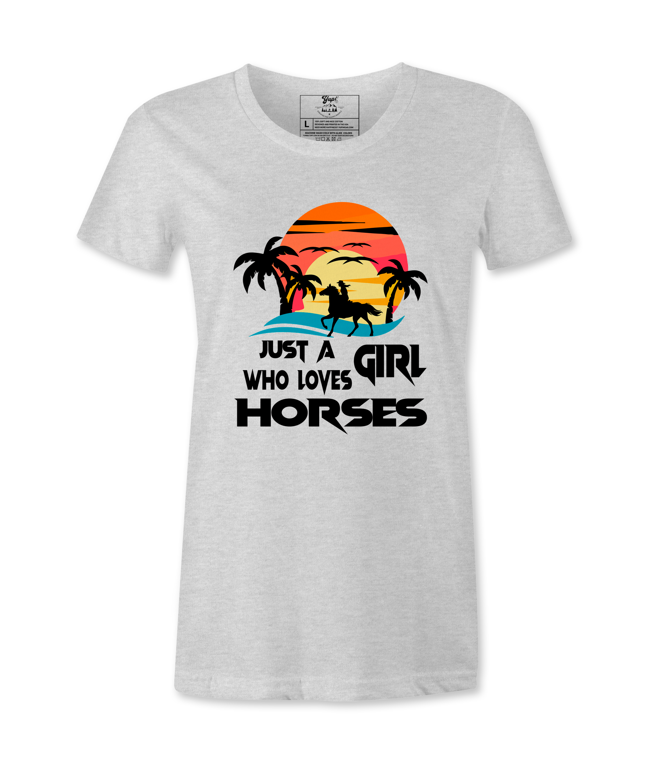 Just Who Loves Horses - T-Shirt