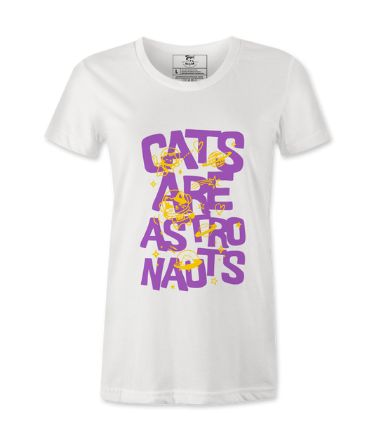 Cats Are Austronauts Female T-shirt