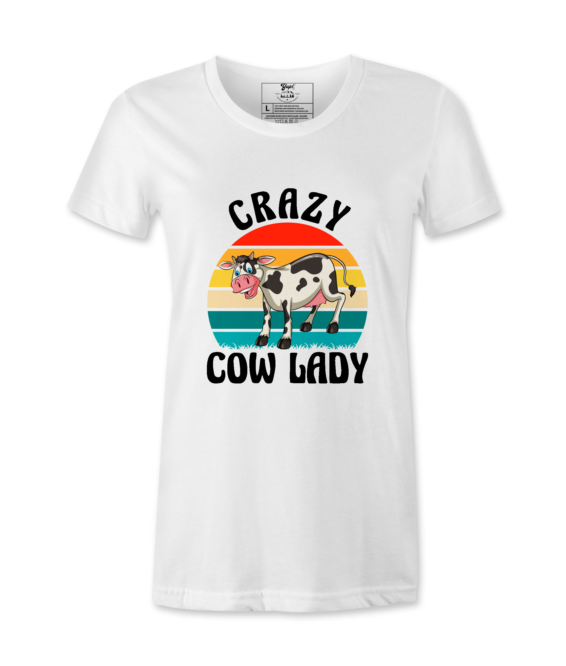 Crazy Cow Lady  - T-Shirt