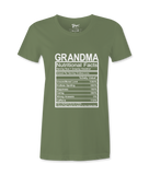 Grandma Nutrition Facts -T-Shirt