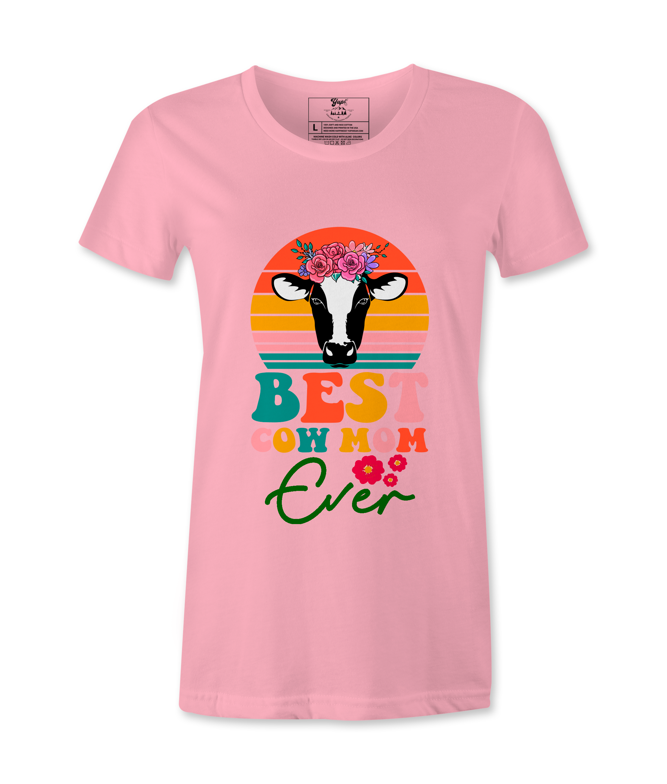 Best Cow Mom Ever  - T-Shirt