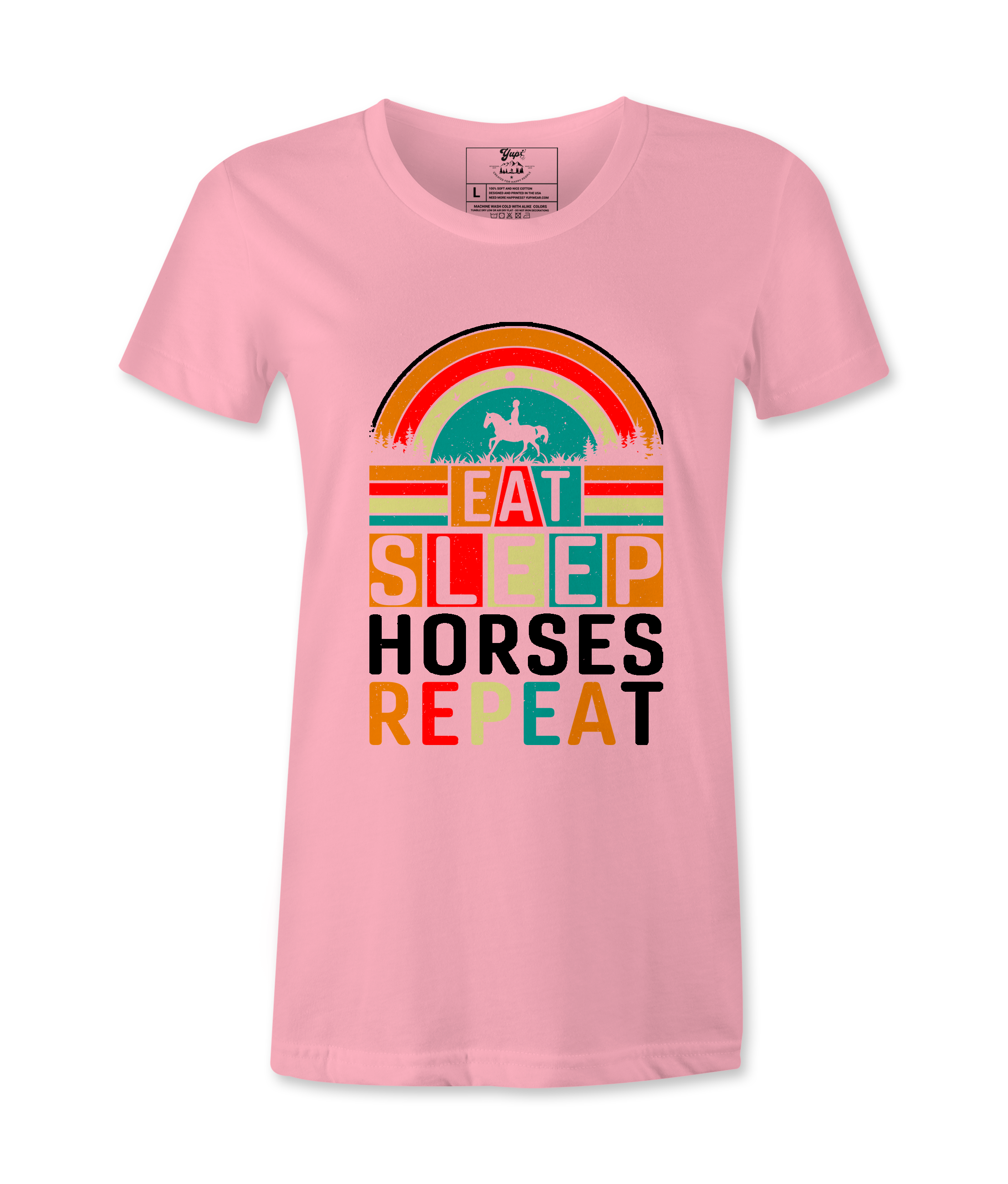 Eat Sleep Horses Repeat. - T-shirt