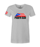 Puerto Rico Flag  in Island- Female T-shirt