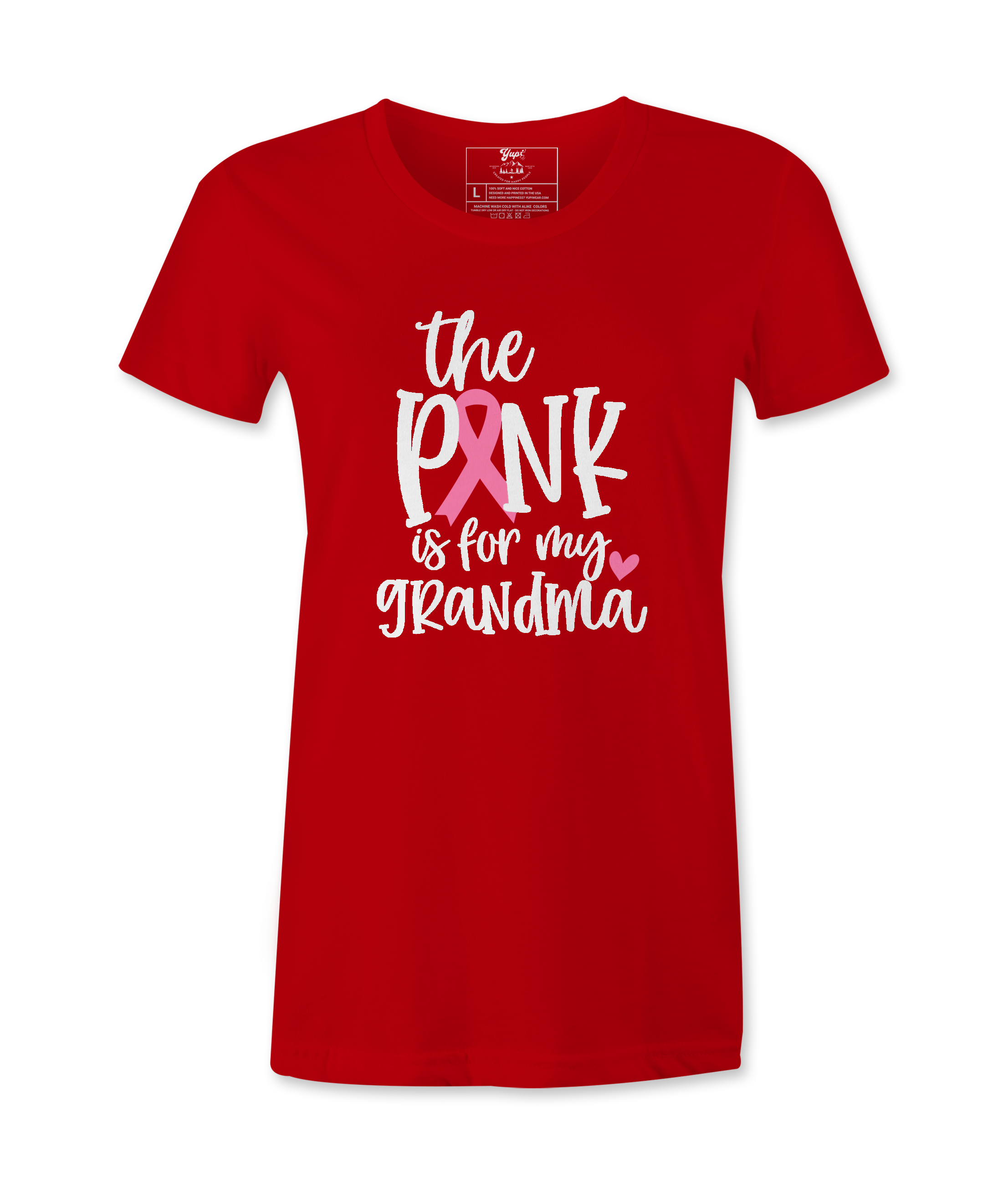 The Pink Is For My. Grandma - T-shirt