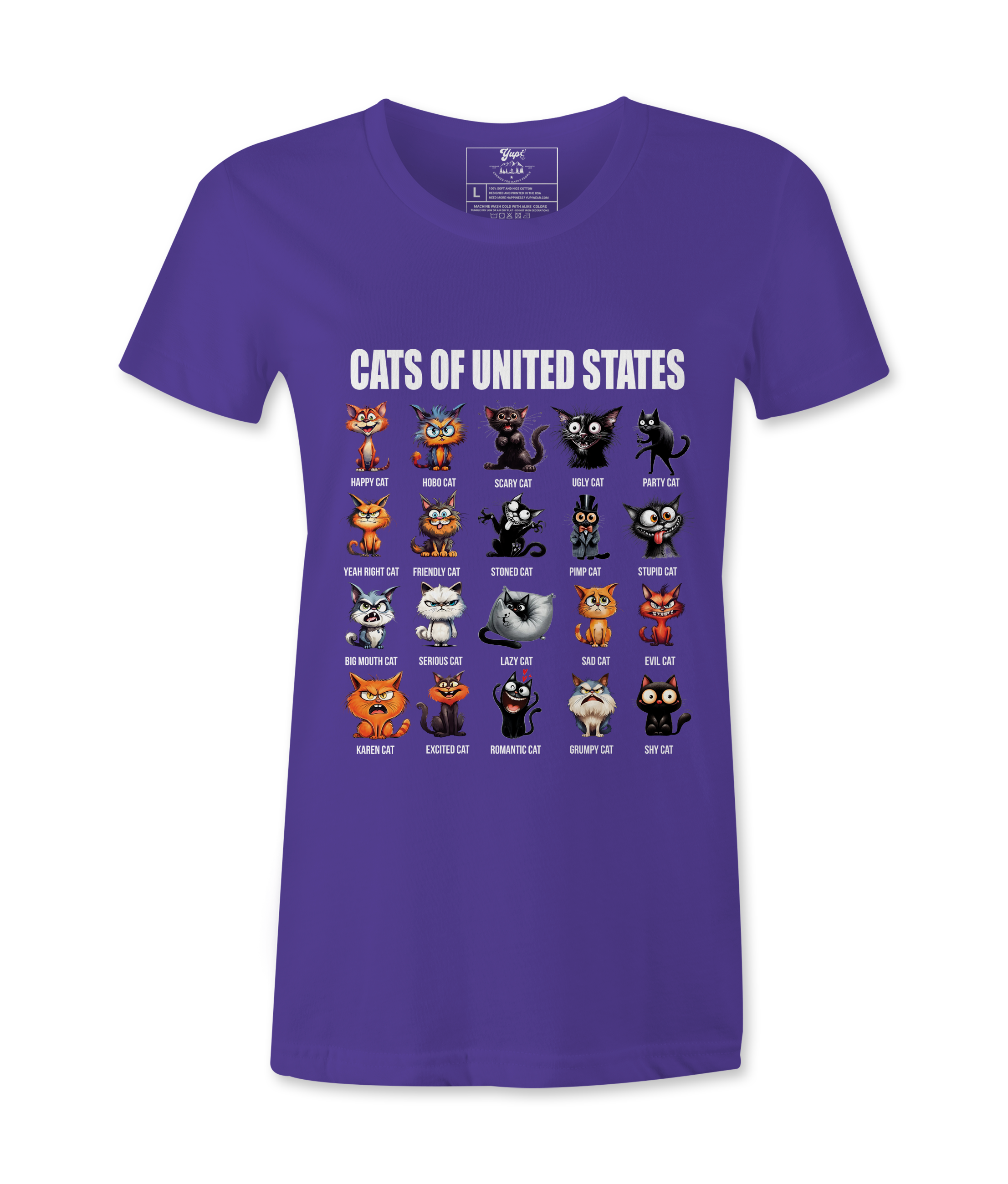 Cats of USA - T-shirt