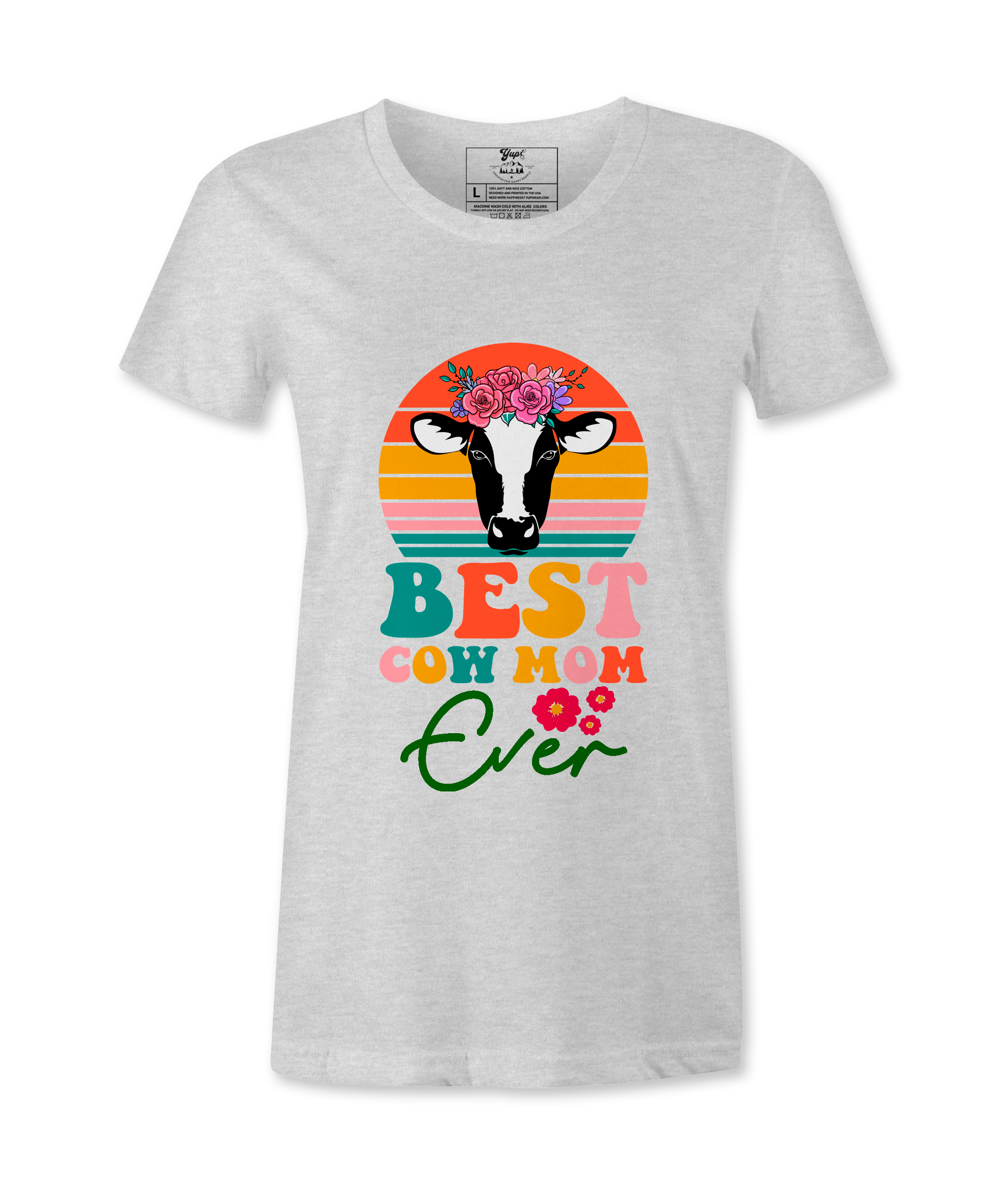 Best Cow Mom Ever  - T-Shirt