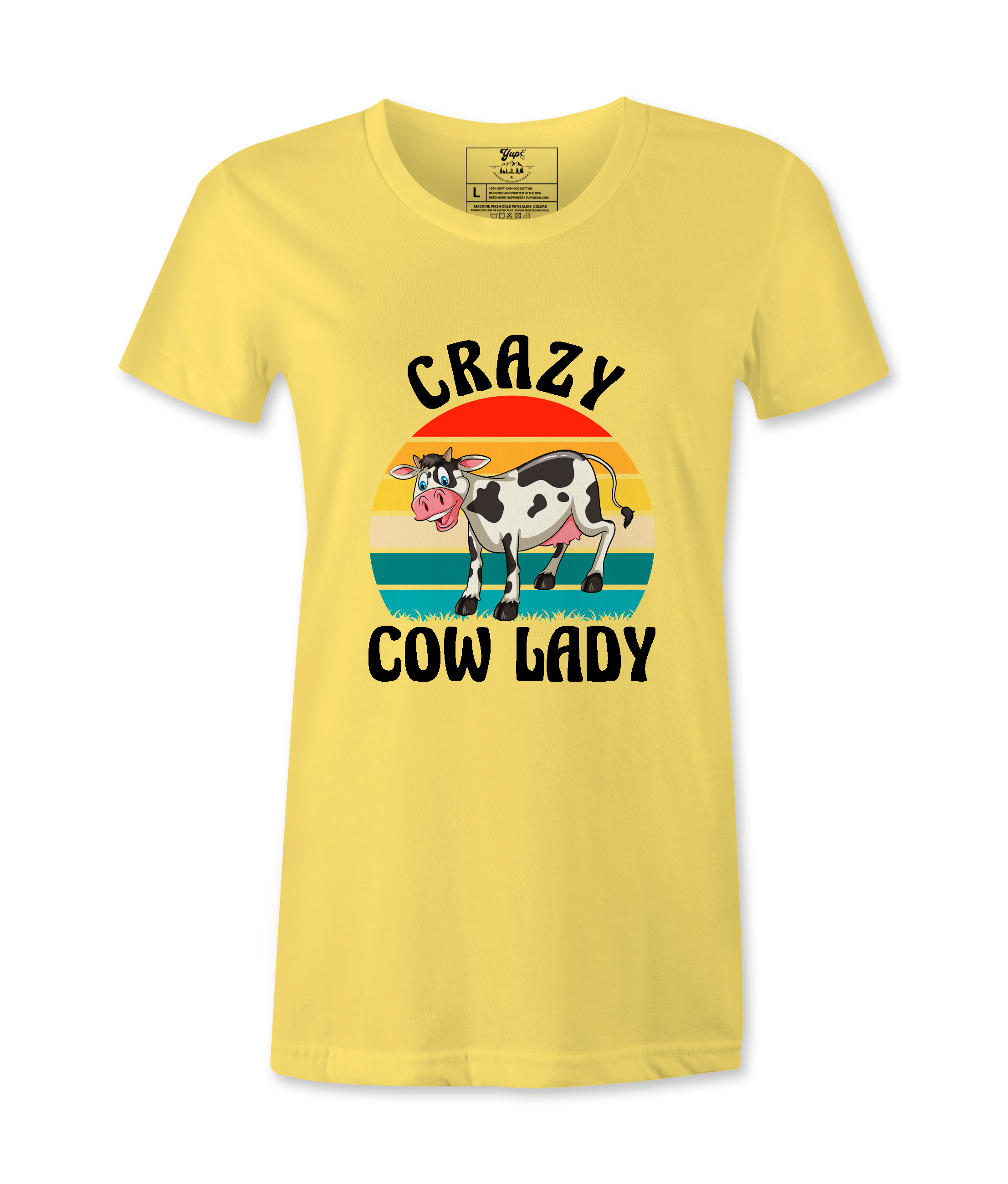 Crazy Cow Lady  - T-Shirt